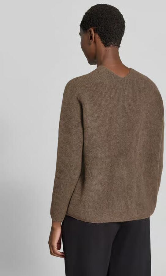 MOS MOSH Gebreide pullover van wolmix met v-hals model 'THORA' - Foto 2