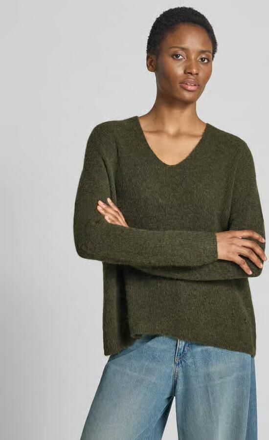 MOS MOSH Oversized gebreide pullover met ribboorden model 'THORA' - Foto 4