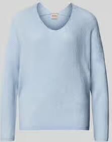 MOS MOSH Oversized gebreide pullover met labelapplicatie model 'THORA'
