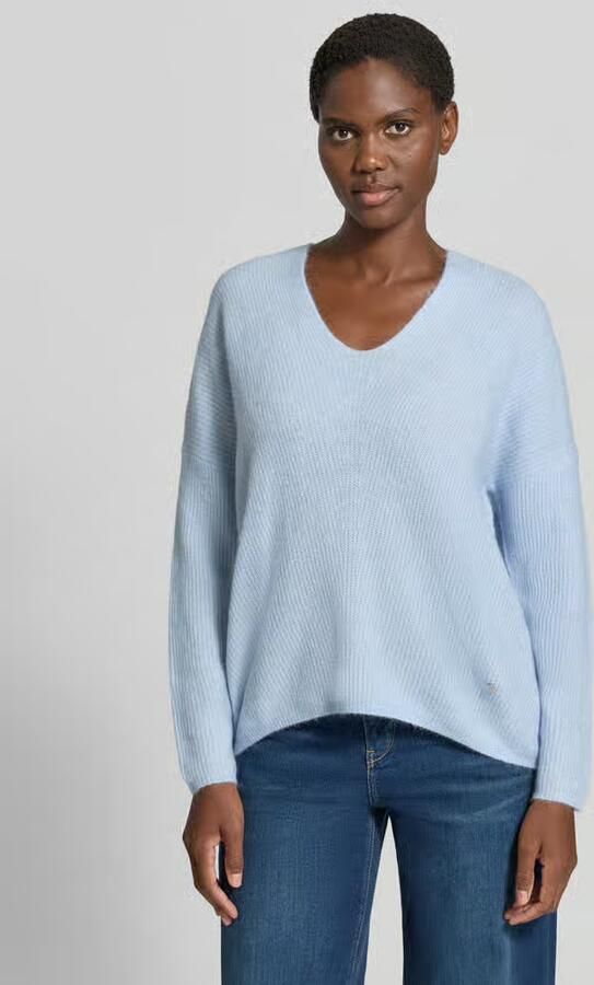 MOS MOSH Oversized gebreide pullover met labelapplicatie model 'THORA' - Foto 3