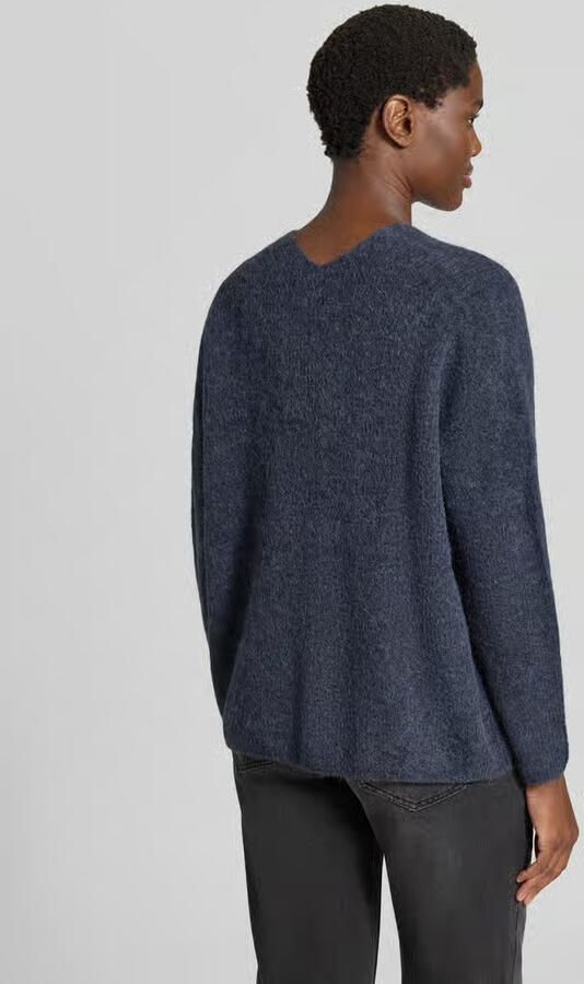 MOS MOSH Gebreide pullover van wolmix met v-hals model 'THORA' - Foto 3