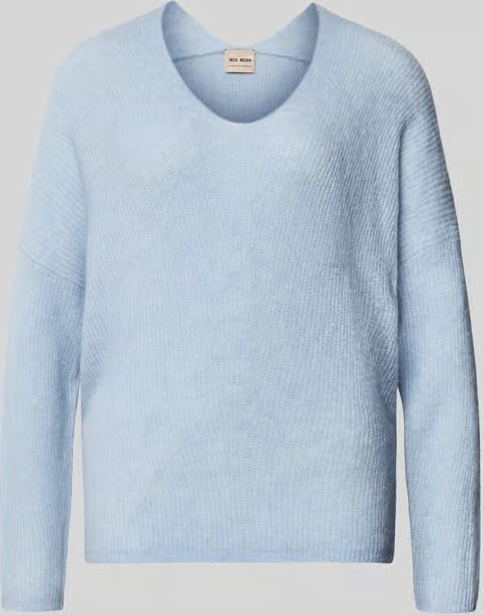 MOS MOSH Oversized gebreide pullover met labelapplicatie model 'THORA' - Foto 2
