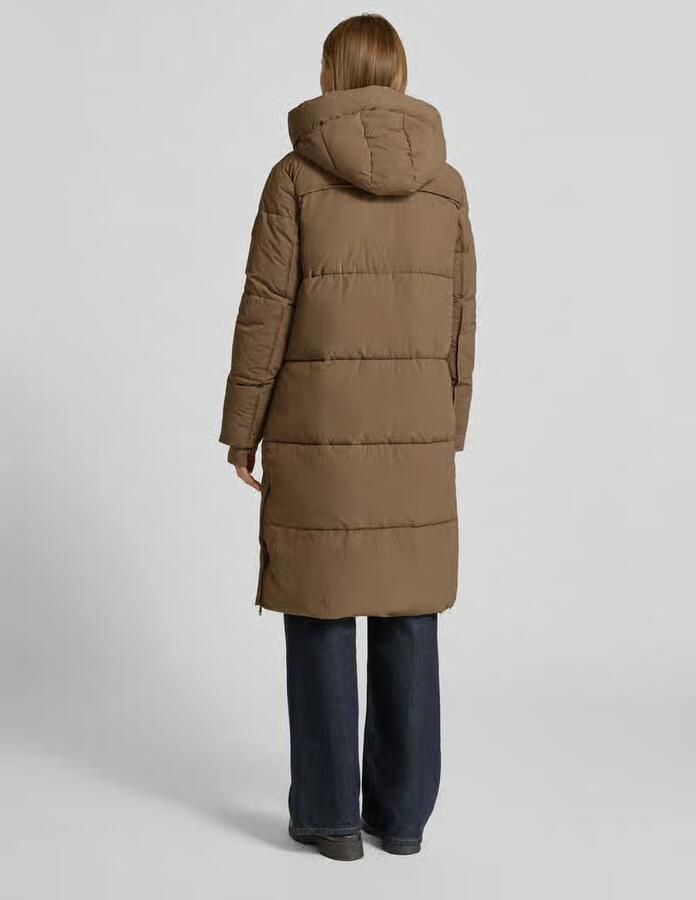 MOS MOSH Gewatteerde lange jas met capuchon model 'Ollie'