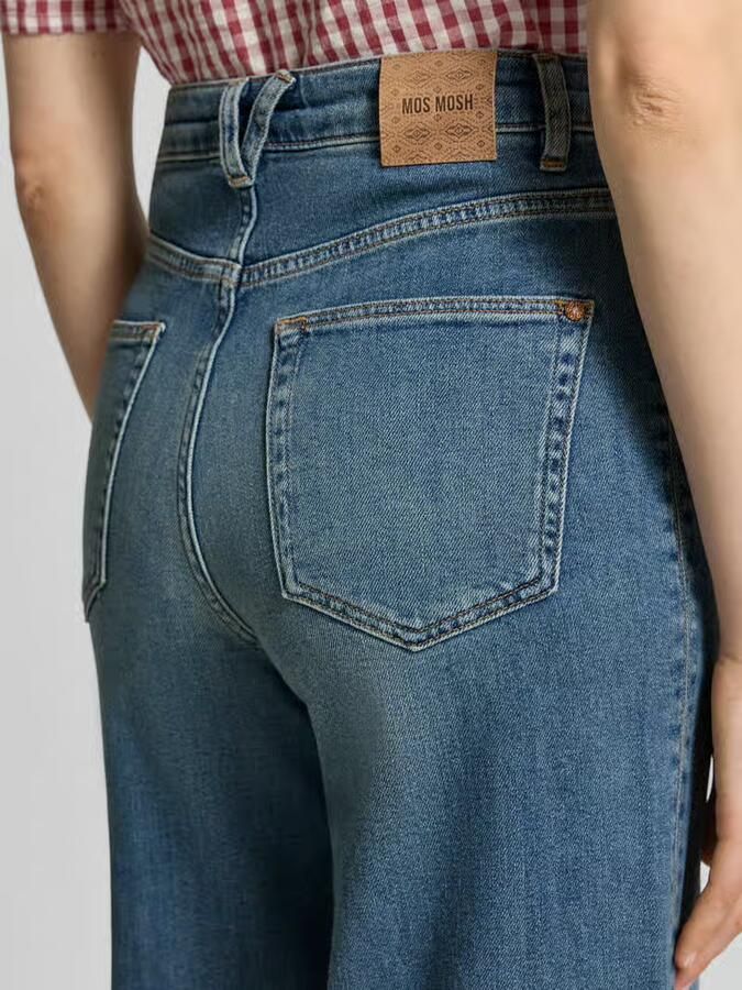 MOS MOSH jeans met knoopsluiting en opgezette zakken