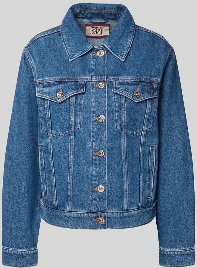 MOS MOSH Jeansjack met borstzakken model 'Saima'