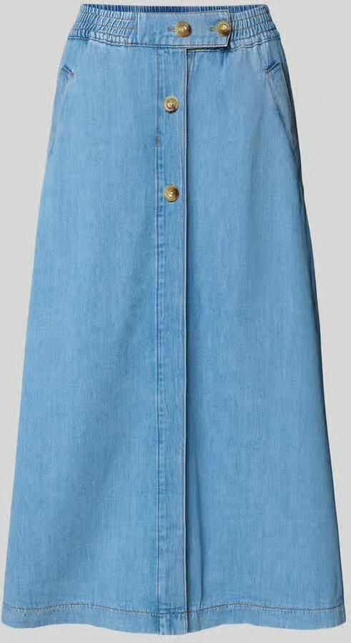 MOS MOSH Jeansrok met strookzakken model 'Marti' - Foto 2