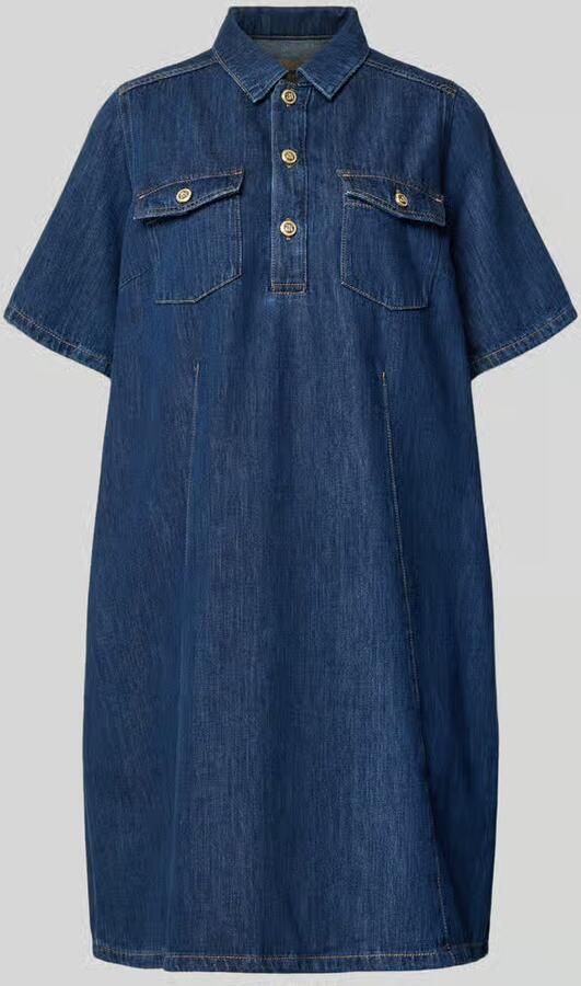 MOS MOSH Knie-lange denimjurk met borstzakken model 'Biba East' - Foto 2