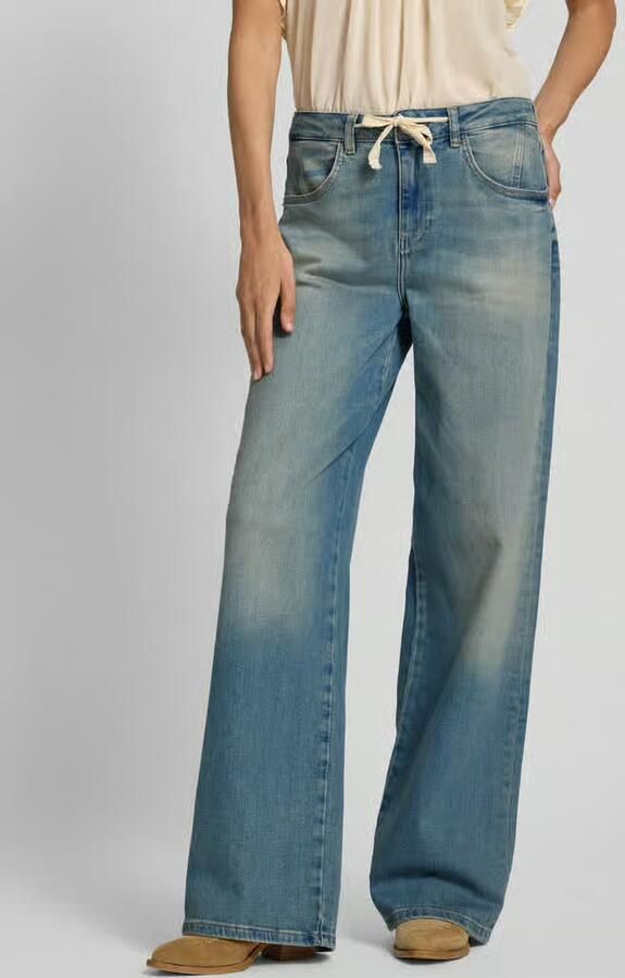 MOS MOSH Loose fit jeans met tunnelkoord model 'Milo' - Foto 2