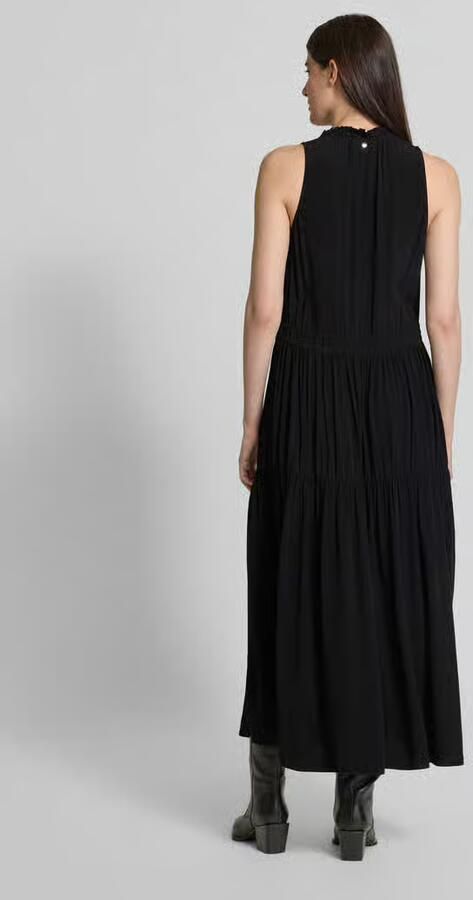 MOS MOSH Maxi-jurk met tuniekkraag model 'Sabri'