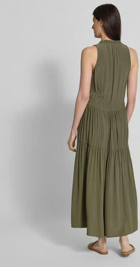 MOS MOSH Maxi-jurk met tuniekkraag model 'Sabri'