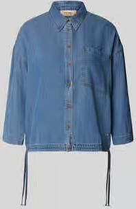 MOS MOSH Overhemdblouse met viscose model 'Tessa'