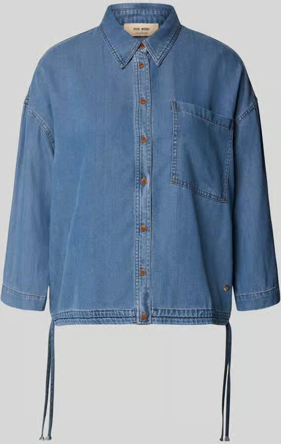 MOS MOSH Overhemdblouse met viscose model 'Tessa' - Foto 2