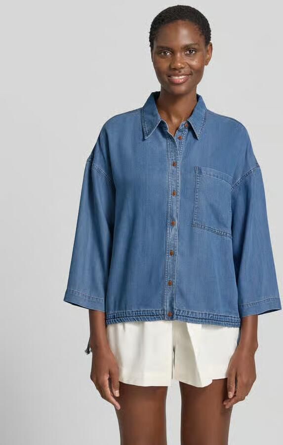MOS MOSH Overhemdblouse met viscose model 'Tessa' - Foto 2