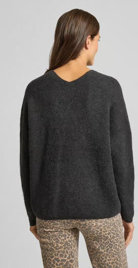 MOS MOSH Oversized gebreide pullover met ribboorden model 'THORA'