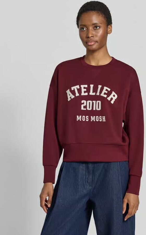 MOS MOSH Dames Truien & Vesten Mmnima O-ls Sweatshirt Bordeaux - Foto 8