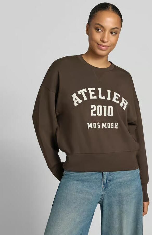 MOS MOSH Dames Truien & Vesten Mmnima O-ls Sweatshirt Bruin - Foto 7