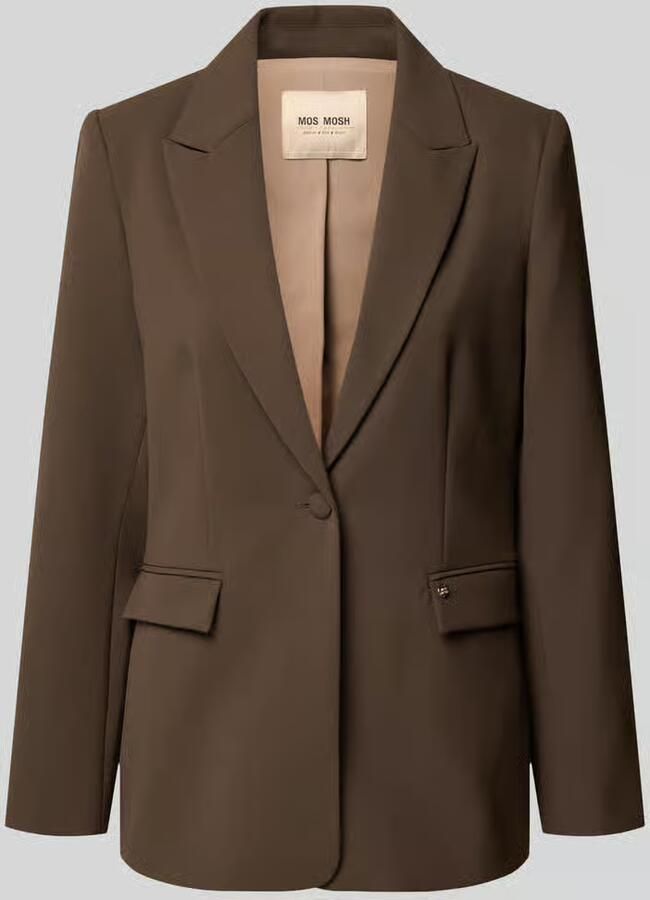 MOS MOSH Regular Fit blazer met reverskraag model 'Leonora'