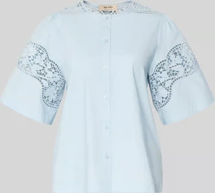 MOS MOSH regular fit blouse met kant model 'Rooma Cotoni' - Foto 2