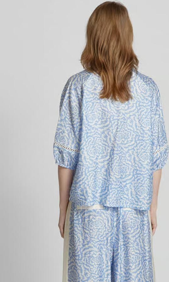 MOS MOSH Regular fit blouse met V-hals model 'ALEYNA SAKU'