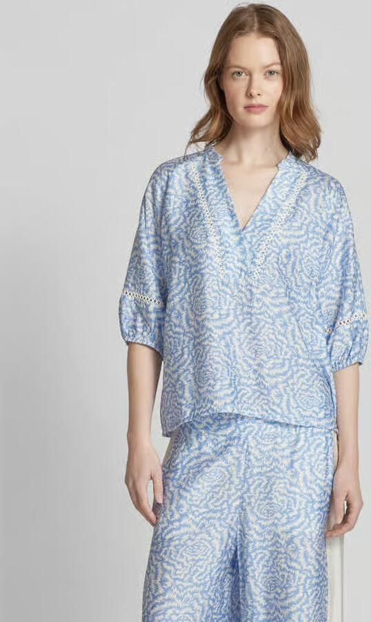 MOS MOSH Regular fit blouse met V-hals model 'ALEYNA SAKU' - Foto 2