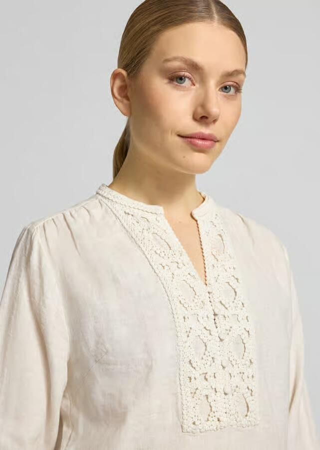 MOS MOSH regular fit blouse met V-hals model 'Evanda'