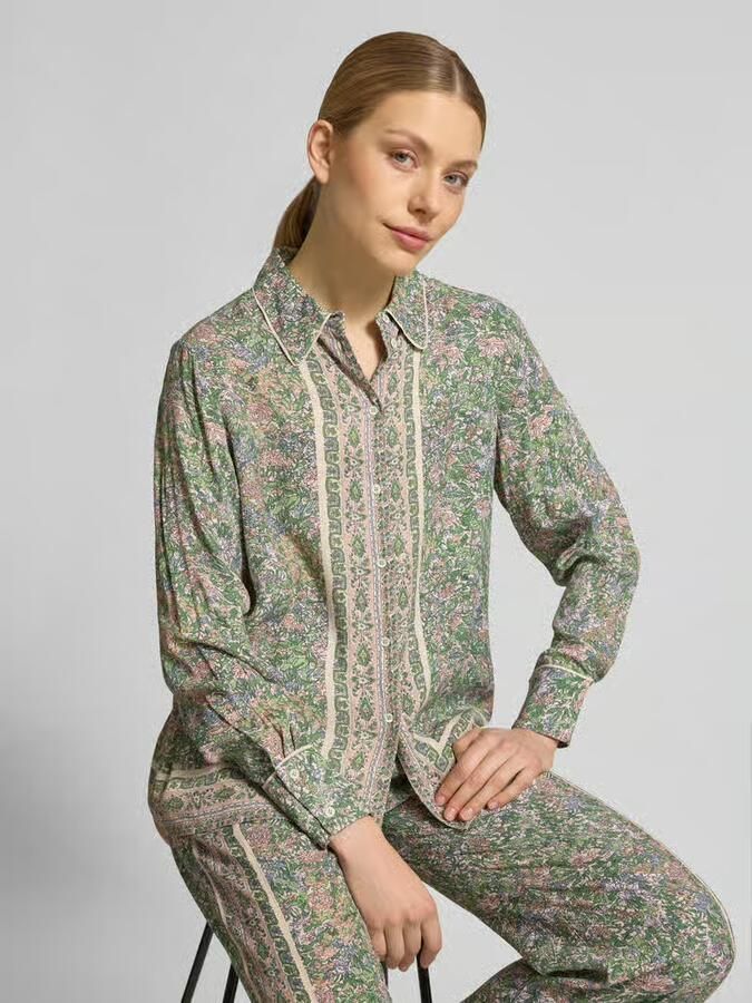 MOS MOSH regular fit blouse van viscose model 'Kana'