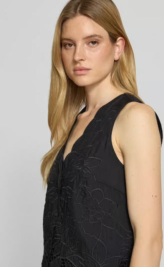 MOS MOSH Regular fit blousetop met V-hals model 'Daima'