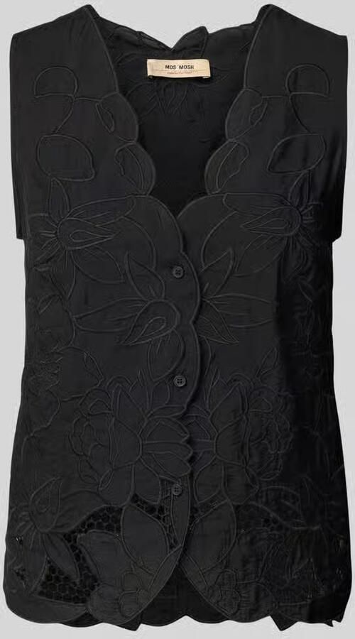 MOS MOSH Regular fit blousetop met V-hals model 'Daima' - Foto 2