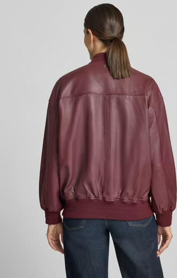 MOS MOSH Regular fit bomberjack van puur schapenleer model 'Ruby' - Foto 2