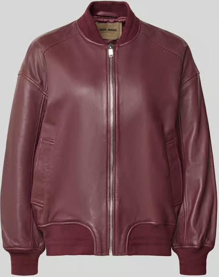 MOS MOSH Regular fit bomberjack van puur schapenleer model 'Ruby' - Foto 2