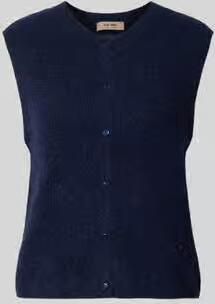 MOS MOSH Regular fit cardigan van elastische alpacamix met knoopsluiting - Foto 5