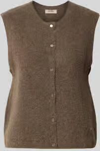 MOS MOSH Regular fit cardigan van elastische alpacamix met knoopsluiting