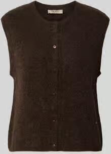 MOS MOSH Regular fit cardigan van elastische alpacamix met knoopsluiting