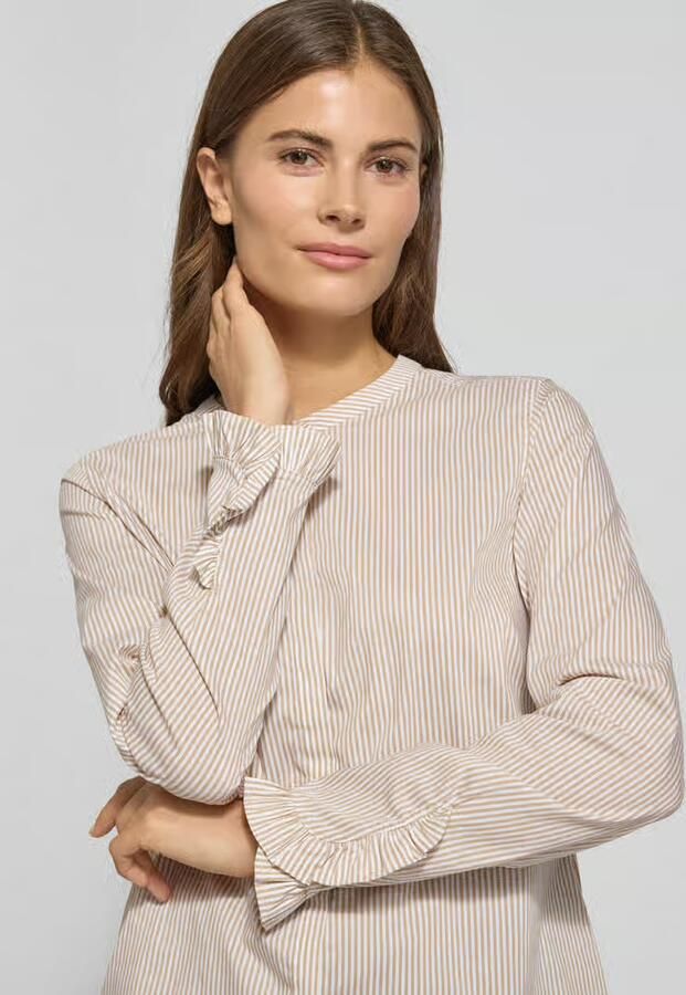 MOS MOSH Regular fit overhemdblouse met ronde hals model 'Mattie' - Foto 2