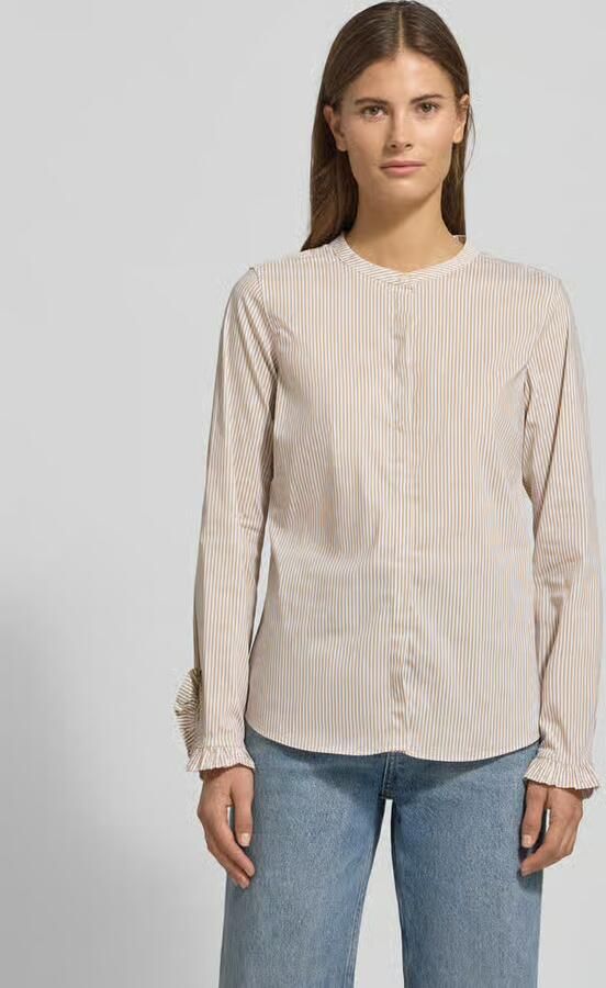 MOS MOSH Regular fit overhemdblouse met ronde hals model 'Mattie' - Foto 3