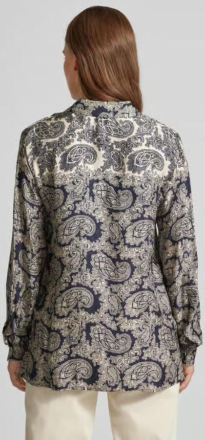 MOS MOSH Regular fit overhemdblouse van viscose met kentkraag model 'Eike' - Foto 4