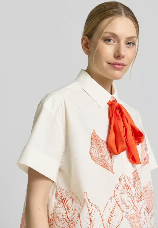 MOS MOSH regular fit strikblouse met motiefprint model 'Saras'