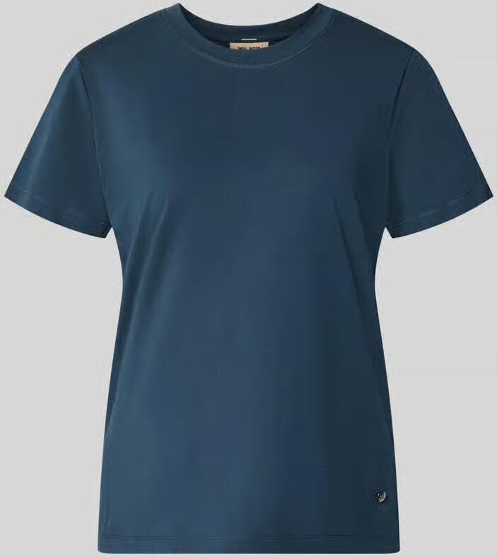 MOS MOSH Regular fit t-shirt met label-embleem model 'Dala'