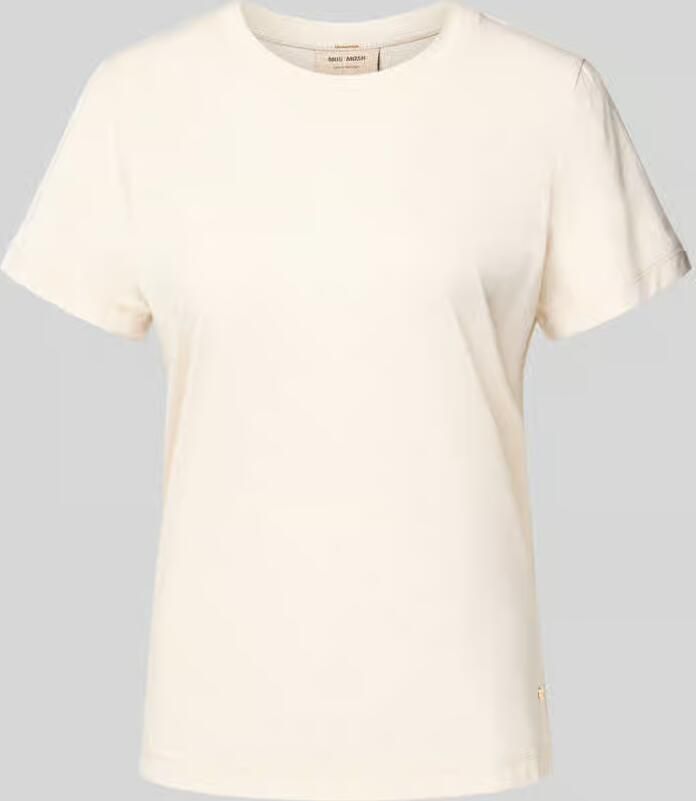 MOS MOSH Regular fit t-shirt met label-embleem model 'Dala'