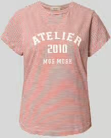 MOS MOSH regular fit T-shirt met logoprint