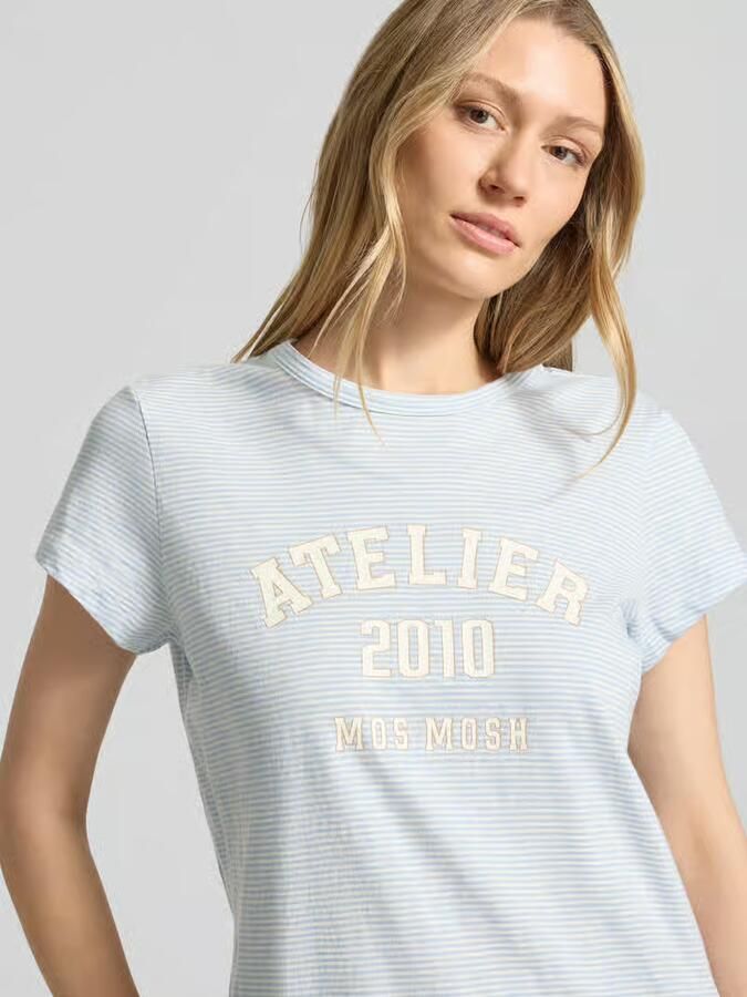 MOS MOSH regular fit T-shirt met logoprint