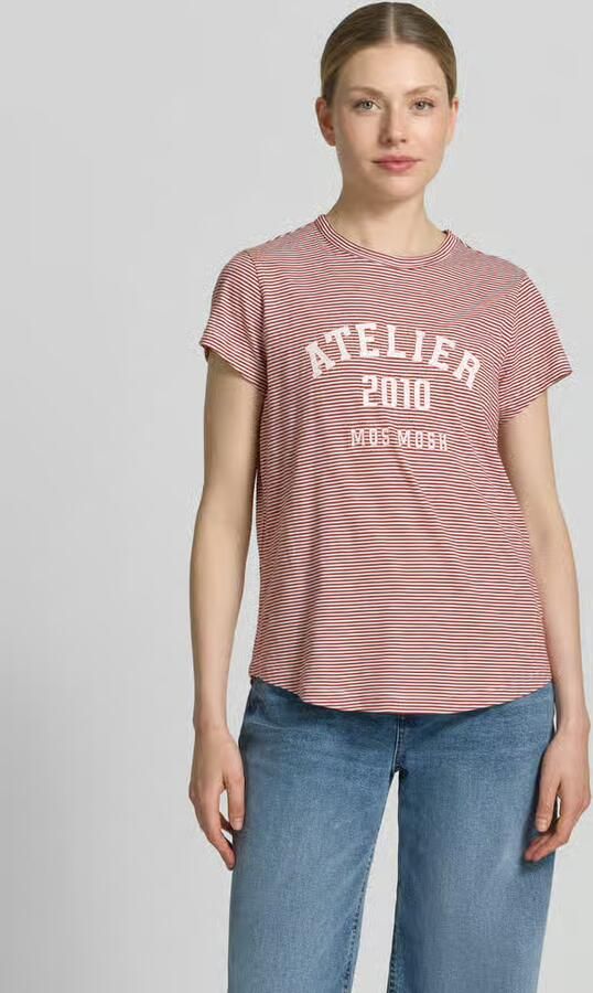 MOS MOSH regular fit T-shirt met logoprint - Foto 3