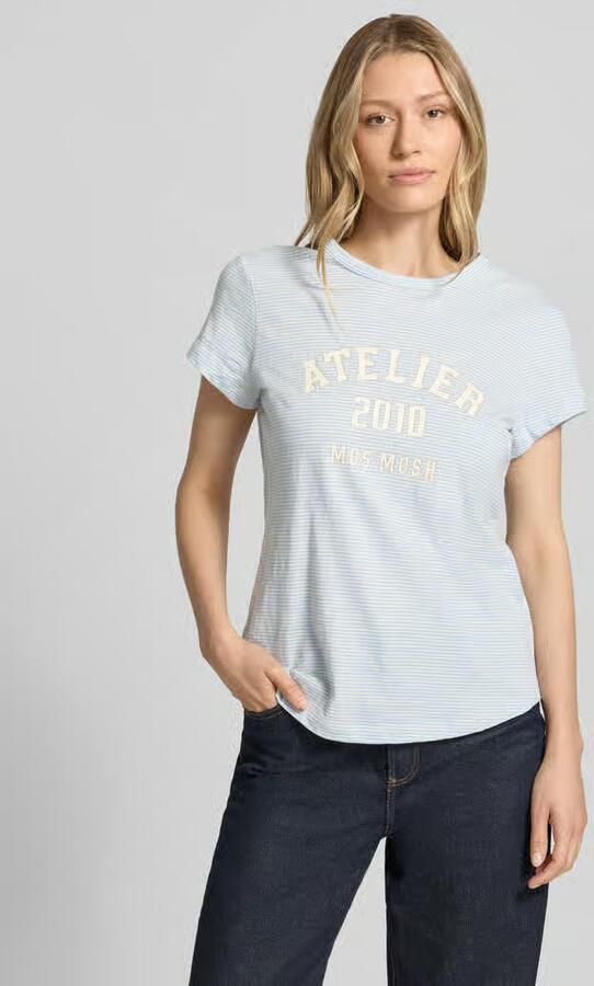 MOS MOSH regular fit T-shirt met logoprint - Foto 2