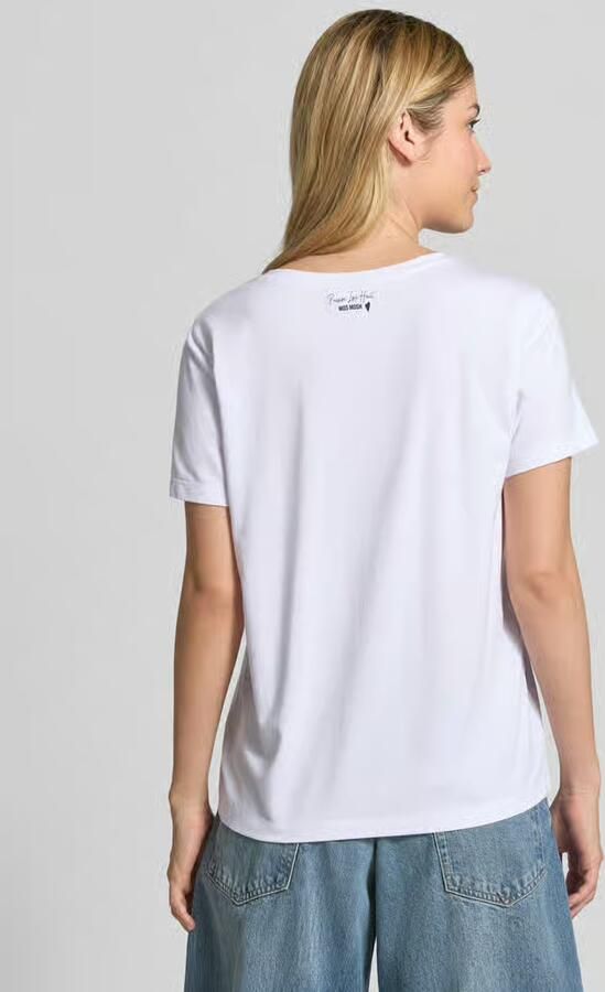 MOS MOSH Regular fit t-shirt met v-hals model 'Dala' - Foto 2