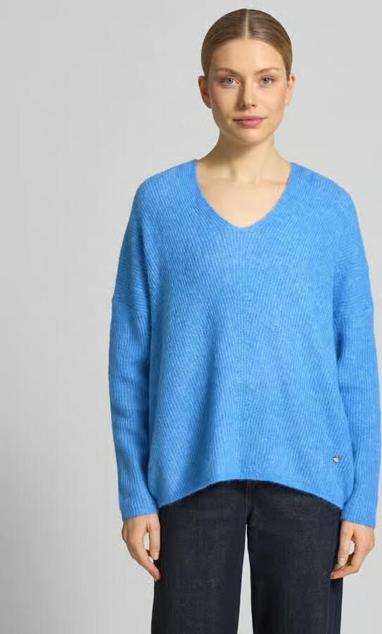 MOS MOSH regular fit trui van wol-alpaca-mix model 'Thora' - Foto 4