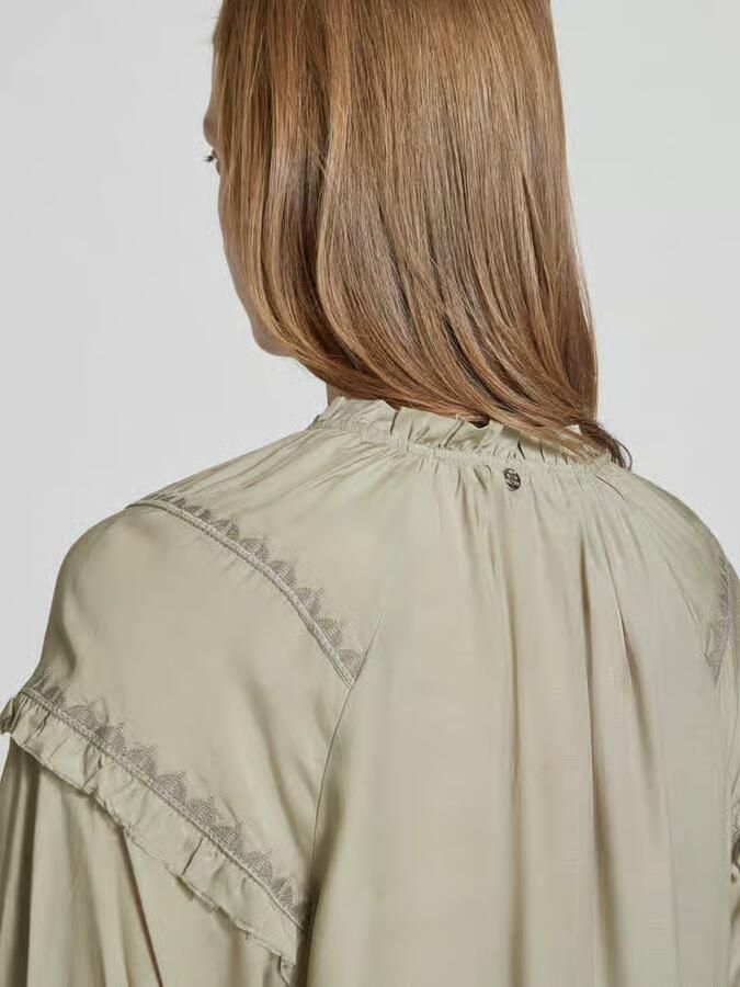 MOS MOSH Dames Blouses Mmmarb Sansa Emb Blouse Beige - Foto 5