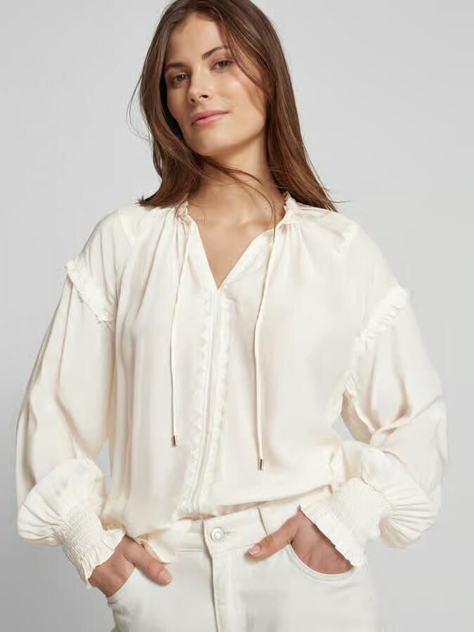 MOS MOSH Boho-geïnspireerde Geborduurde Blouse Ecru Beige Dames - Foto 5