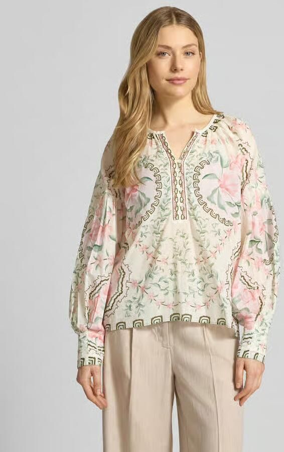 MOS MOSH relaxed fit blouse met tuniekhals model 'Wylde' - Foto 3