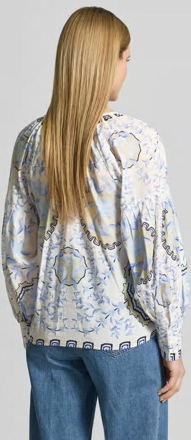 MOS MOSH relaxed fit blouse met tuniekhals model 'Wylde'