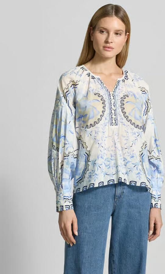 MOS MOSH relaxed fit blouse met tuniekhals model 'Wylde' - Foto 4